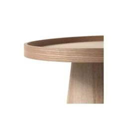 WOOOD Maud Bijzettafel - Hout - Naturel - 50x45x45