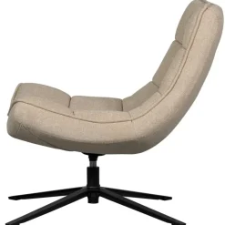 WOOOD Maudi Draaifauteuil - Polyester - Naturel - 84x74x86