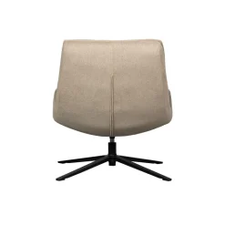 WOOOD Maudi Draaifauteuil - Polyester - Naturel - 84x74x86