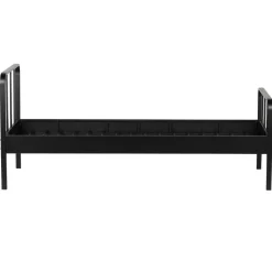WOOOD Mees Bed - Metaal - Zwart - 90x208x95