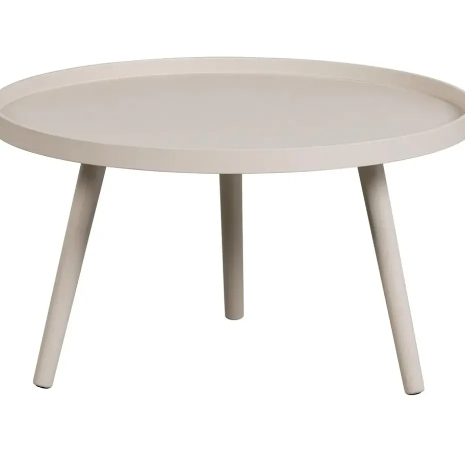 WOOOD Mesa Bijzettafel L - Hout - Antique Beige - 34x60x60