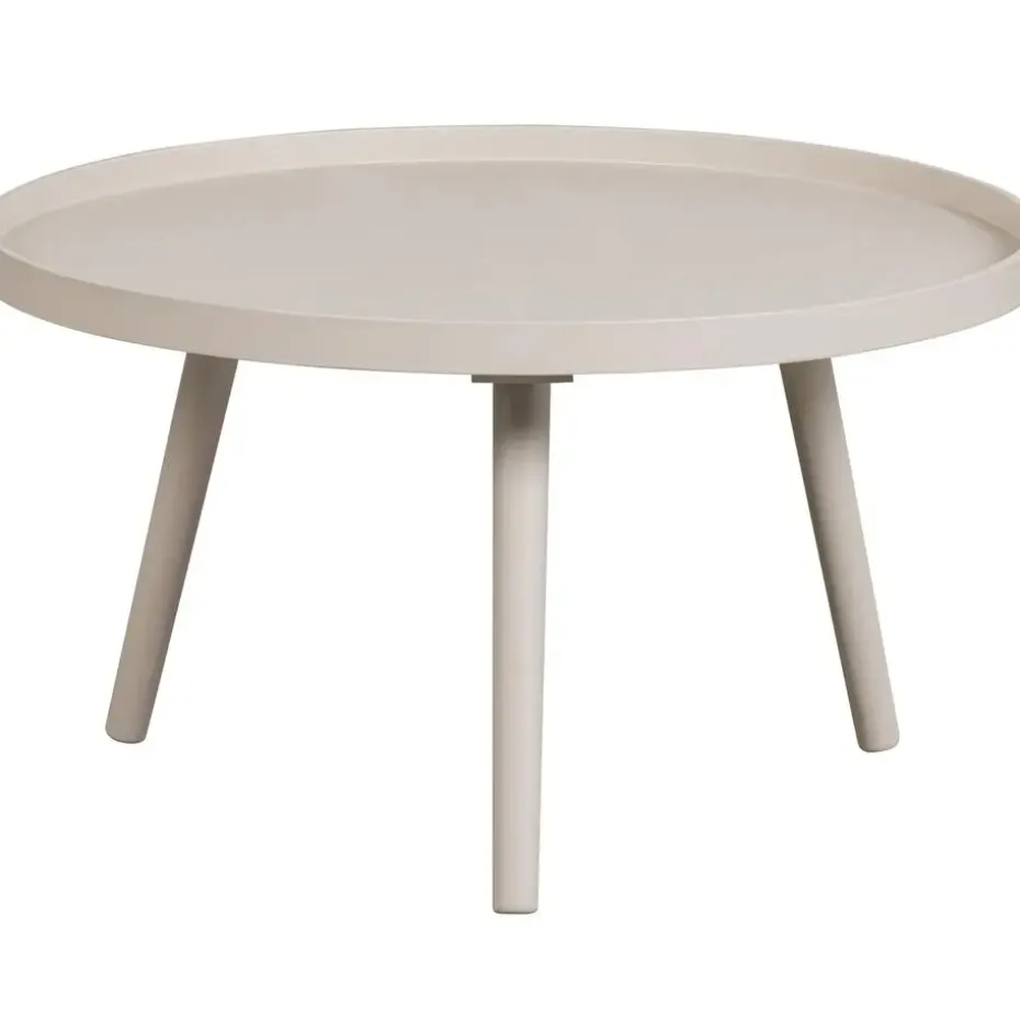 WOOOD Mesa Bijzettafel L - Hout - Antique Beige - 34x60x60