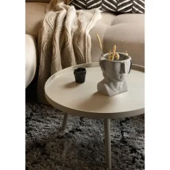 WOOOD Mesa Bijzettafel L - Hout - Antique Beige - 34x60x60