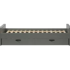 WOOOD Morris Bed Incl. Bedlade/Lattenrol - Grenen - Leem - 90x200