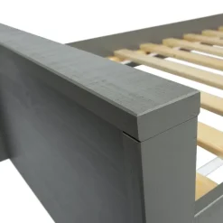 WOOOD Morris Bed Incl. Bedlade/Lattenrol - Grenen - Leem - 90x200