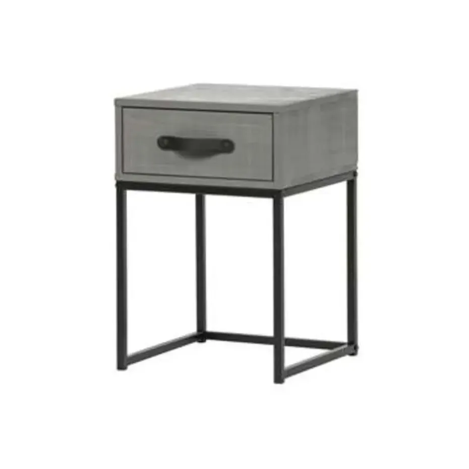 WOOOD Morris Nachtkast - Grenen - Leem - 52x35x35