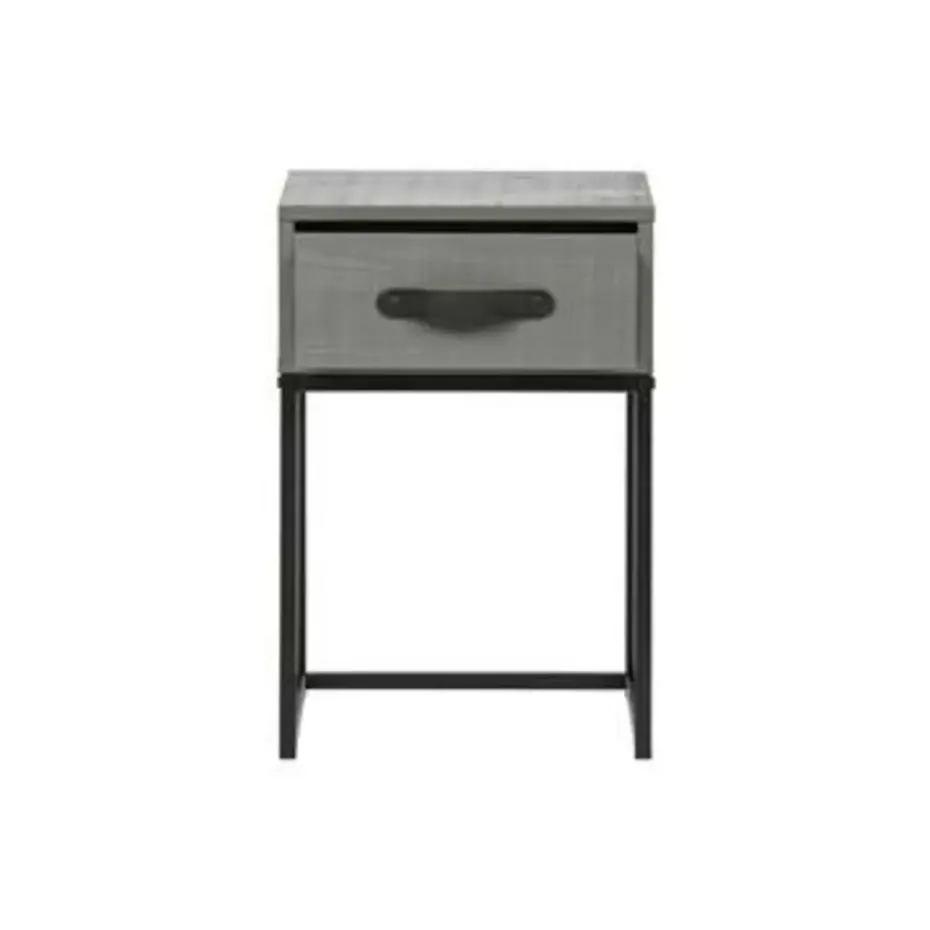 WOOOD Morris Nachtkast - Grenen - Leem - 52x35x35