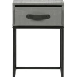 WOOOD Morris Nachtkast - Grenen - Leem - 52x35x35