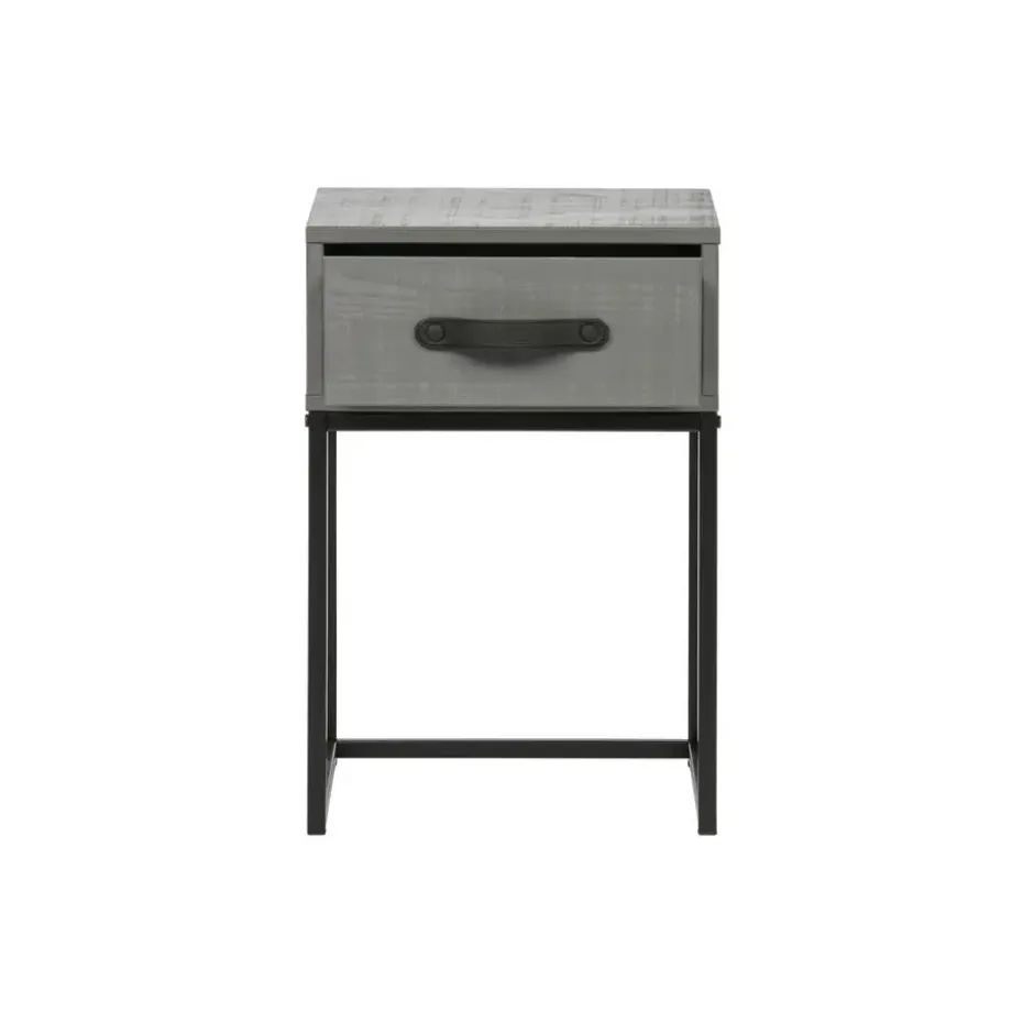 WOOOD Morris Nachtkast - Grenen - Leem - 52x35x35