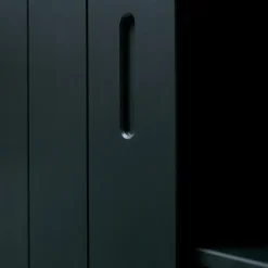 WOOOD Move schuifdeurkast - Grenen - Mat Zwart - 200x120x42