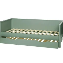 WOOOD Nikki Bedbank Incl Bedlade - Grenen - Groen - 208x100