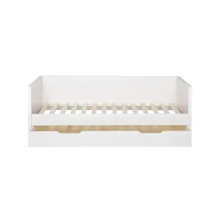 WOOOD Nikki Bedbank Incl Bedlade/Lattenrol - Grenen - Wit - 73x208x100