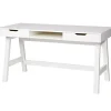 WOOOD Nikki Bureau - Grenenhout - Wit - 75x140x62