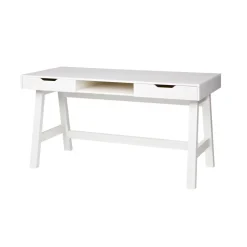 WOOOD Nikki Bureau - Grenenhout - Wit - 75x140x62