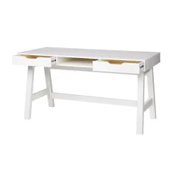 WOOOD Nikki Bureau - Grenenhout - Wit - 75x140x62