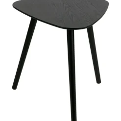 WOOOD Nila Bijzettafels - Hout - Zwart - Set van 2