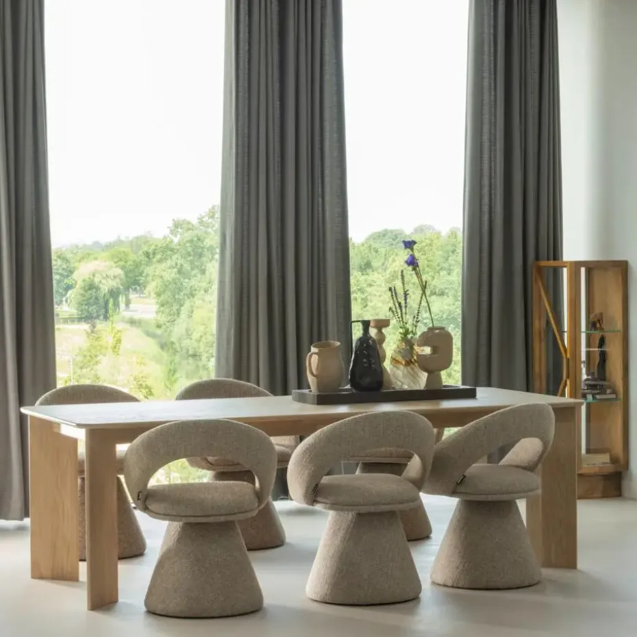 WOOOD Norbert Vaas - Handgevormd - Glas - Bruin - 26x25x8