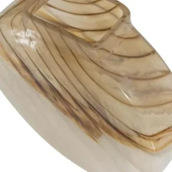 WOOOD Norbert Vaas - Handgevormd - Glas - Bruin - 26x25x8