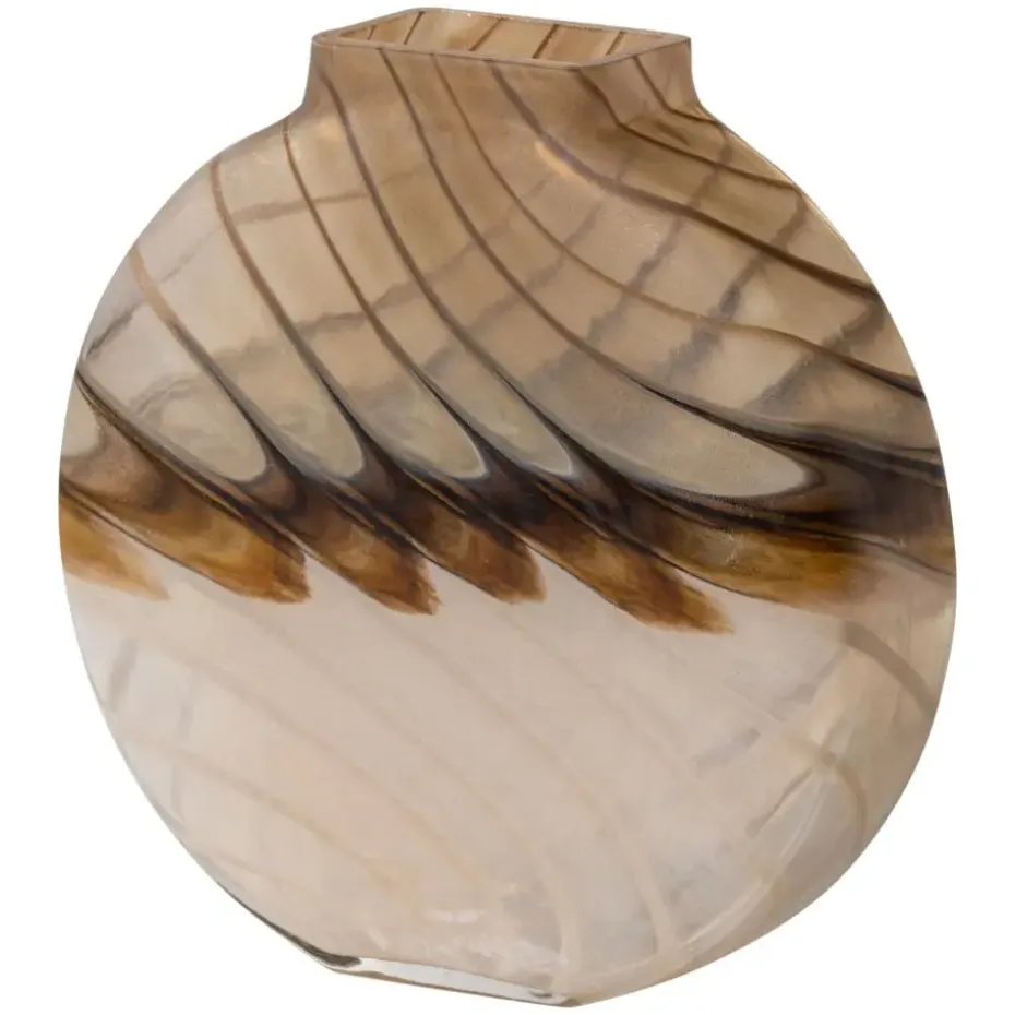 WOOOD Norbert Vaas - Handgevormd - Glas - Bruin - 26x25x8