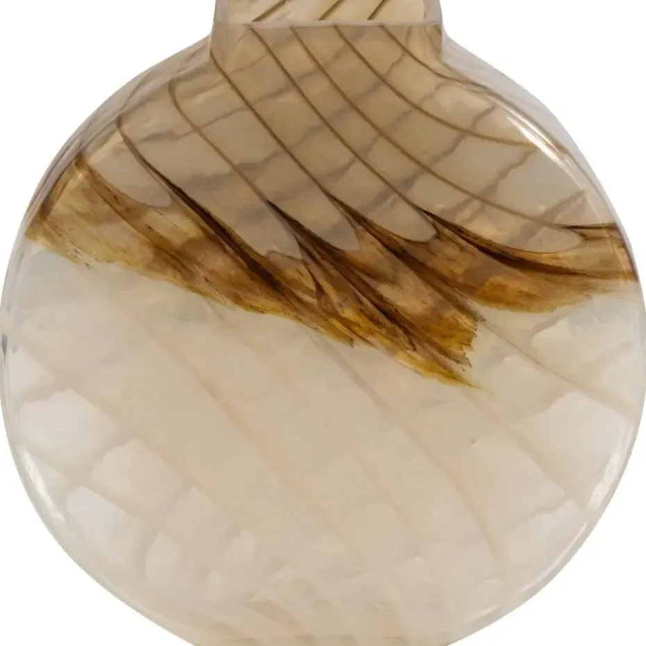 WOOOD Norbert Vaas - Handgevormd - Glas - Bruin - 26x25x8