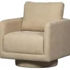 WOOOD Oscar Draaifauteuil - Chenille - Naturel - 64x78x79