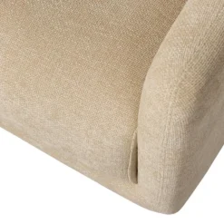WOOOD Oscar Draaifauteuil - Chenille - Naturel - 64x78x79
