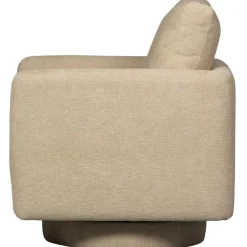 WOOOD Oscar Draaifauteuil - Chenille - Naturel - 64x78x79