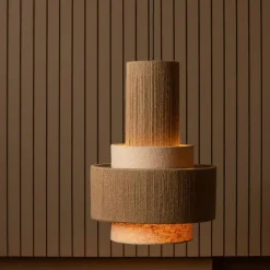 WOOOD Pelle Hanglamp - Touw - Naturel - 56x38x38