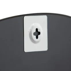 WOOOD Philou Spiegel - Glas/Metaal - Zwart - 60x59x0,5