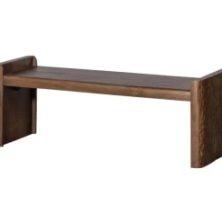 WOOOD Prop Bankje - Hout - Warm Bruin - 40x120x45
