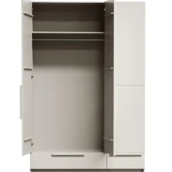 WOOOD Pure 3-deurs Hang/Legkast Splitdeur - Grenen - Dust - 215x142x60