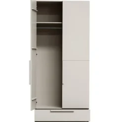 WOOOD Pure 2-deurs Hang/Legkast Splitdeur - Grenen - Dust - 215x95x60