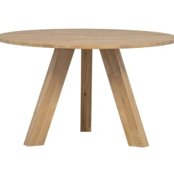 WOOOD Rhonda Eettafel - Rond - Eiken - Naturel - Ø129 cm