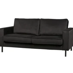 WOOOD Robin 2,5-Zits Bank - Fluweel - Grijs - 80x180x93