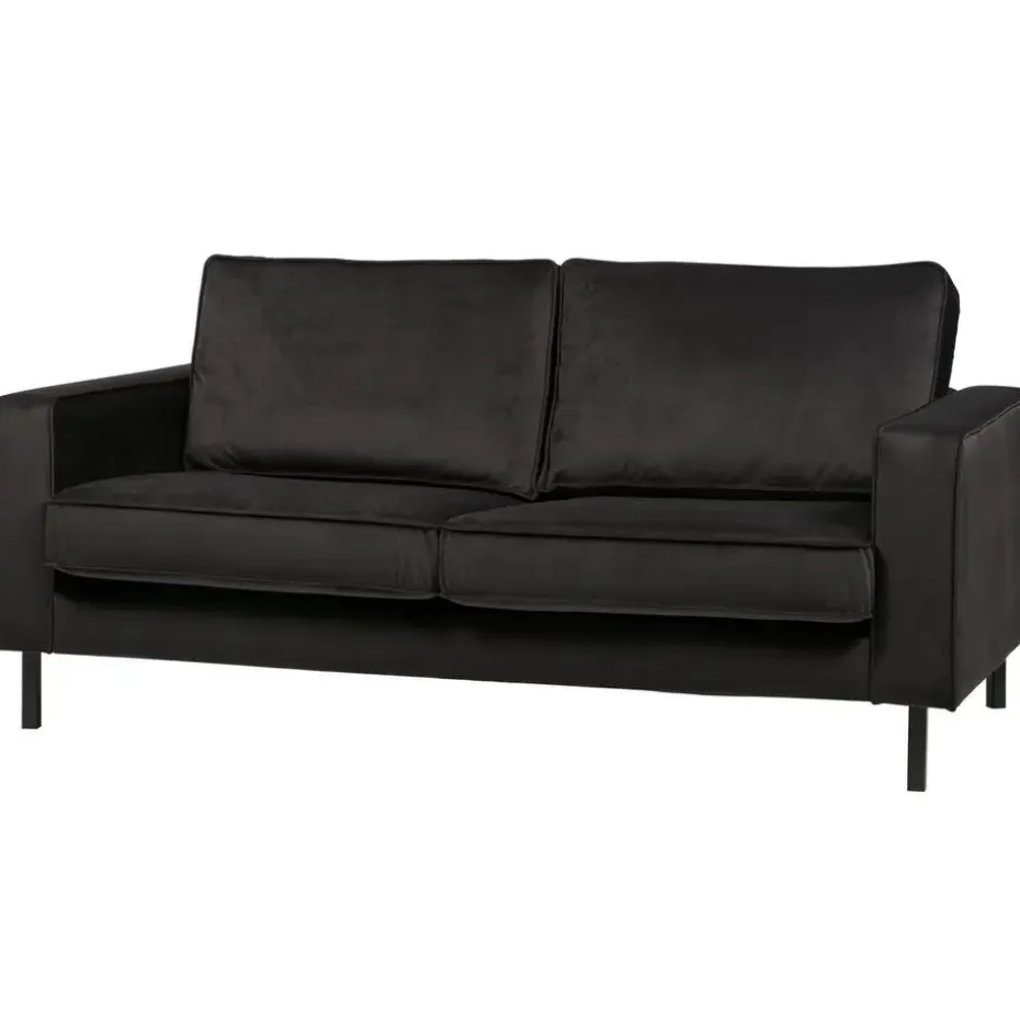 WOOOD Robin 2,5-Zits Bank - Fluweel - Grijs - 80x180x93