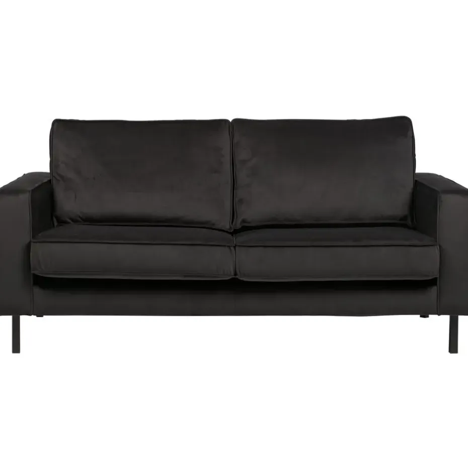 WOOOD Robin 2,5-Zits Bank - Fluweel - Grijs - 80x180x93