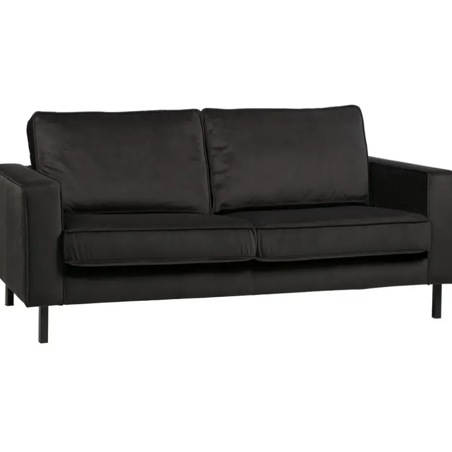 WOOOD Robin 2,5-Zits Bank - Fluweel - Grijs - 80x180x93