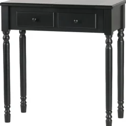 WOOOD Romy Hal/kaptafel - Hout - Zwart - 78x75x38