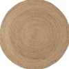 WOOOD Ross Vloerkleed - Jute - Naturel - 1x150x150