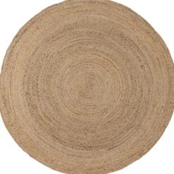 WOOOD Ross Vloerkleed - Jute - Naturel - 1x150x150