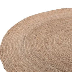 WOOOD Ross Vloerkleed - Jute - Naturel - 1x150x150
