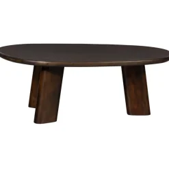 WOOOD Roundly Salontafel - Mangohout - Walnoot - 40x110x60
