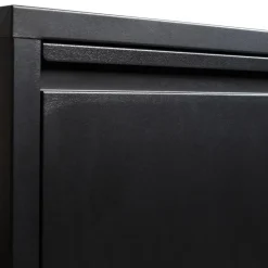 WOOOD Sabine 3-Vaks Schoenenkast - Metaal - Zwart - 103x66x16