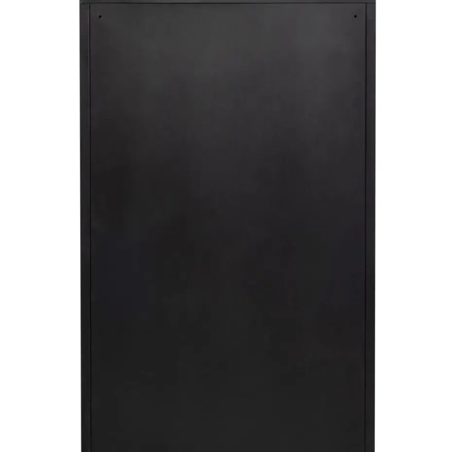 WOOOD Sabine 3-Vaks Schoenenkast - Metaal - Zwart - 103x66x16