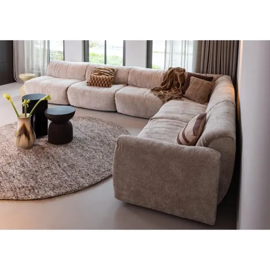 WOOOD Samson Bijzettafel - Fiber Clay - Coffee - 44x37x37