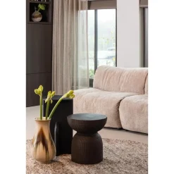 WOOOD Samson Bijzettafel - Fiber Clay - Coffee - 44x37x37