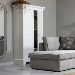 WOOOD Sanou Passpiegel Ovaal XL - Ijzer - Antique Brass - 168x60x1