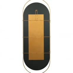 WOOOD Sanou Passpiegel Ovaal XL - Ijzer - Antique Brass - 168x60x1