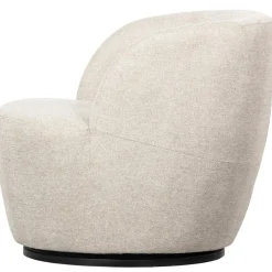 WOOOD Serra Draaifauteuil - Polyester - Off White - 68x70x77