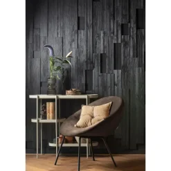 WOOOD Sidetable Noan - Hout/Metaal - Beige - 80x90x28